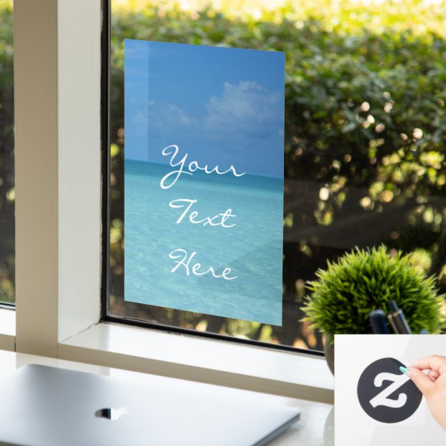 Caribbean Horizon Tropical Turquoise Blue (Office)