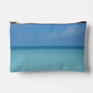 Caribbean Horizon Tropical Turquoise Blue Accessory Pouch