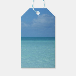 Caribbean Horizon Tropical Turquoise Blue Gift Tags