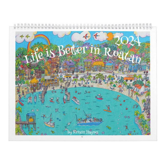 Caribbean Illustrations by Kristin Calendar (Cover)