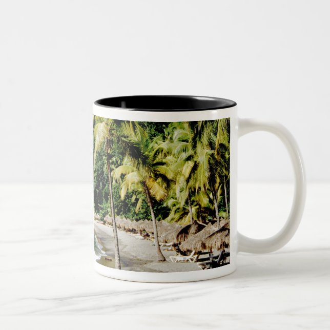 Caribbean, Lesser Antilles, West Indies, Saint Two-Tone Coffee Mug (Right)