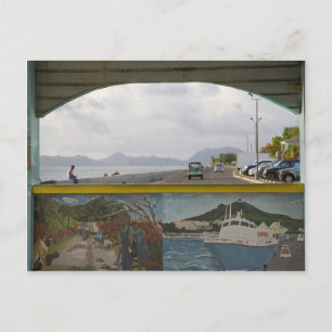 Caribbean lsland Sea Scene Postcard