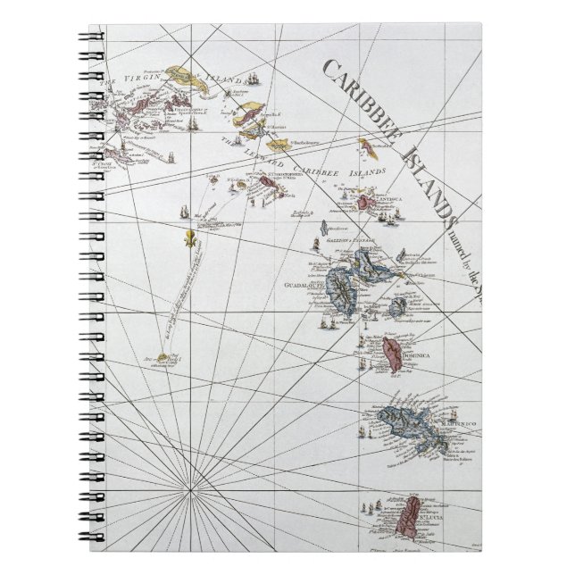 CARIBBEAN: MAP, 1775 NOTEBOOK (Front)