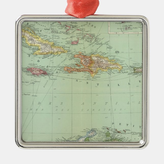 Caribbean Metal Tree Decoration (Front)