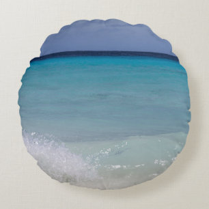 Caribbean Ocean Beach Dream 11 Round Cushion