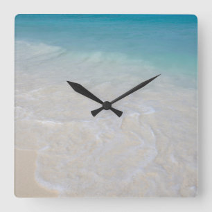 Caribbean Ocean Beach Dream 7 Square Wall Clock