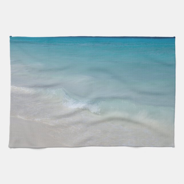 Caribbean Ocean Beach Dream 8 Tea Towel (Horizontal)