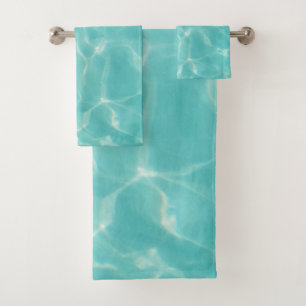 Caribbean Ocean Glow #1 #sea #wall #art  Bath Towel Set