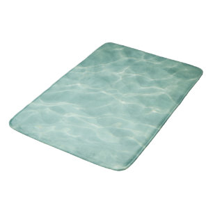 Caribbean Ocean Glow #3 #sea #wall #art  Bath Mat