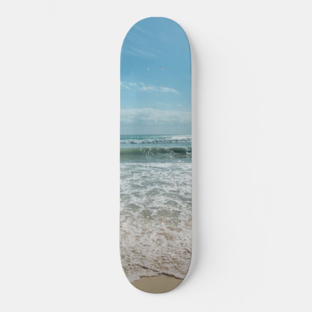 Caribbean Ocean Tranquillity #1 #wall #art  Skateboard (Front)