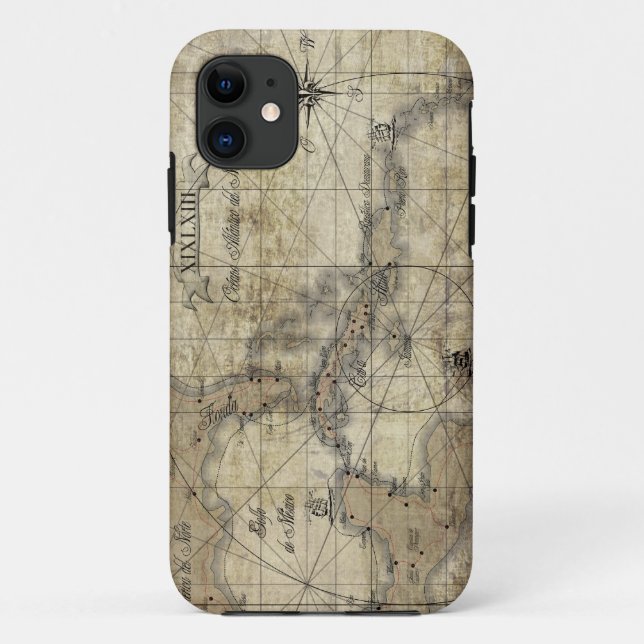 Caribbean - old map Case-Mate iPhone case (Back)