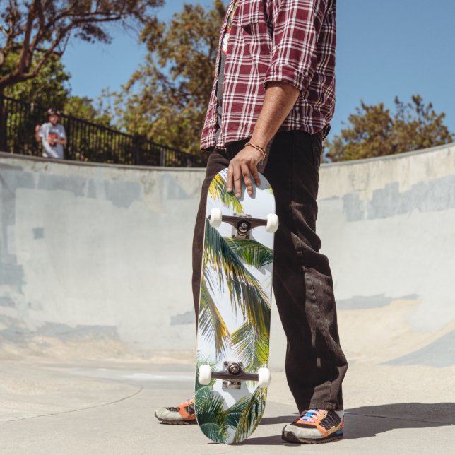 Caribbean Palm Jungle #1 #tropical #wall #art Skateboard (Outdoor 2)