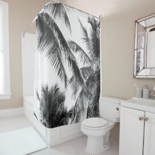 Caribbean Palm Jungle #2 #tropical #wall #art Shower Curtain