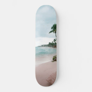Caribbean Palm Ocean #1 #tropical #wall #art Skateboard