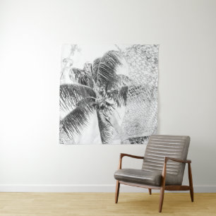 Caribbean Palm Tree Oasis #2 #travel #wall #art  Tapestry