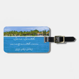 Caribbean Paradise Luggage Tag - Customisable