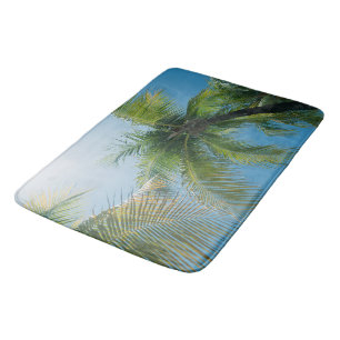Caribbean Paradise Palms #2 #tropical #ocean #wall Bath Mat