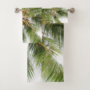 Caribbean Paradise Palms 4 Bath Towel Set