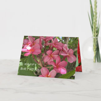 Caribbean Photos on Folded Birthday Card 