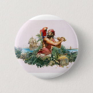 Caribbean Pirate 6 Cm Round Badge