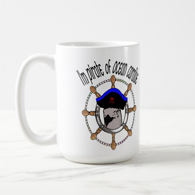 caribbean pirate coffee mug (Left)