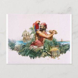 Caribbean Pirate Postcard