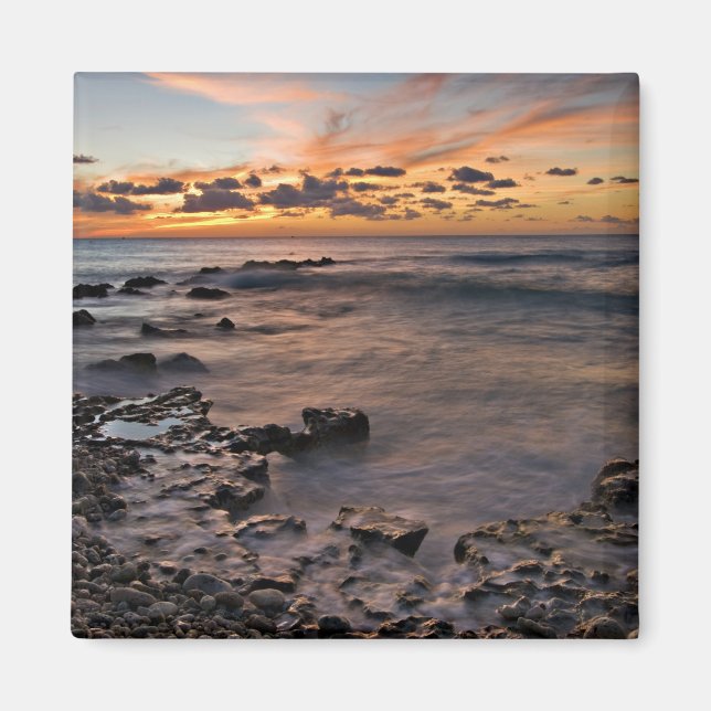Caribbean Sea, Cayman Islands. Crashing waves 2 Magnet (Front)