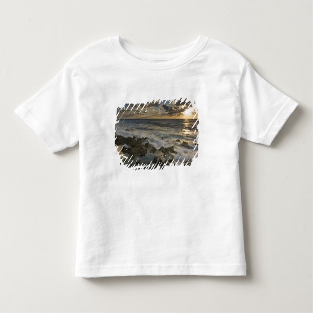 Caribbean Sea, Cayman Islands.  Crashing waves 2 Toddler T-Shirt (Front)