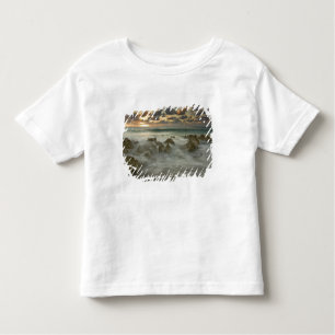 Caribbean Sea, Cayman Islands.  Crashing waves 3 Toddler T-Shirt