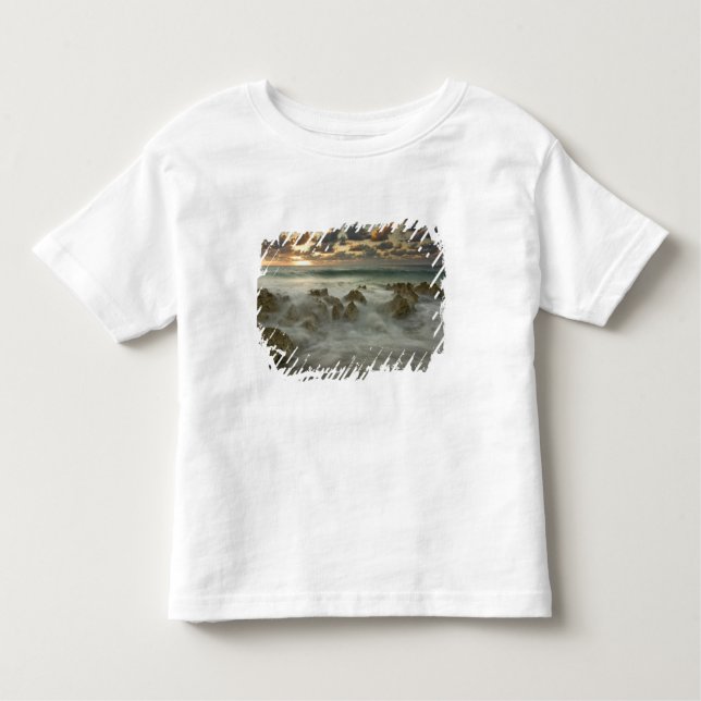 Caribbean Sea, Cayman Islands.  Crashing waves 3 Toddler T-Shirt (Front)