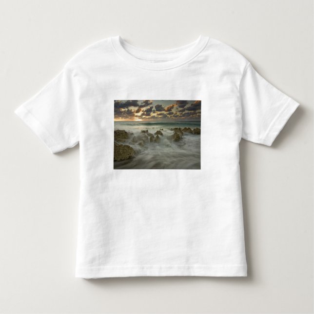 Caribbean Sea, Cayman Islands.  Crashing waves 3 Toddler T-Shirt (Front)