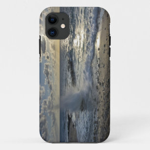 Caribbean Sea, Cayman Islands.  Crashing waves iPhone 11 Case