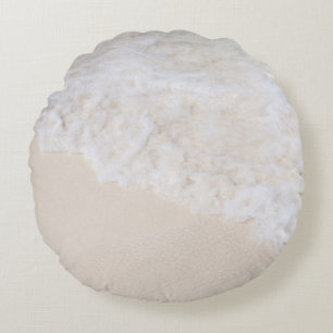 Caribbean Sea Foam Dream 7 Round Cushion