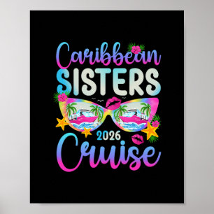 Caribbean Sisters Cruise 2026 Sisters Cruising Car Poster