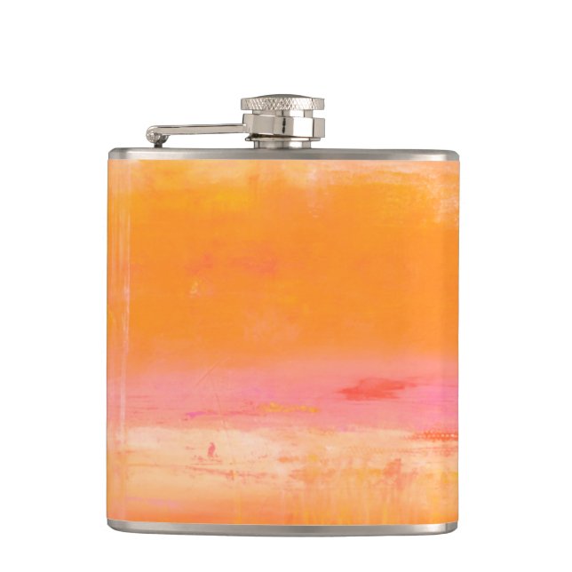 Caribbean Sky Hip Flask (Front)