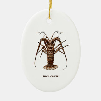Caribbean Spiny Lobster Ceramic Tree Decoration