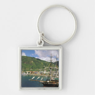 Caribbean, St. Lucia, Soufriere. Boats in Key Ring