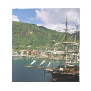 Caribbean, St. Lucia, Soufriere. Boats in Notepad