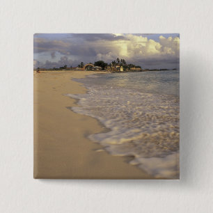 Caribbean, St. Martin (St. Maarten). Maho Bay 15 Cm Square Badge