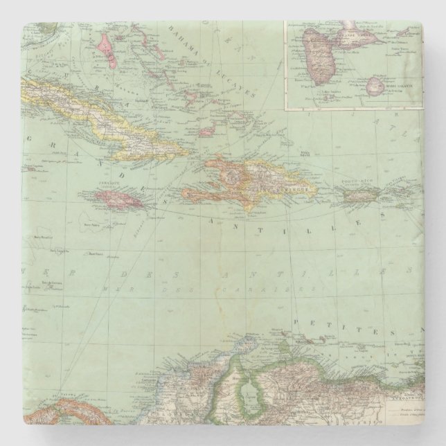 Caribbean Stone Coaster (Front)