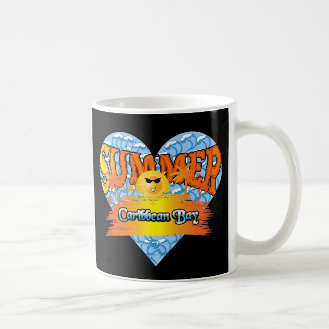  Caribbean Summer Cafe Coffee Mug (Right)