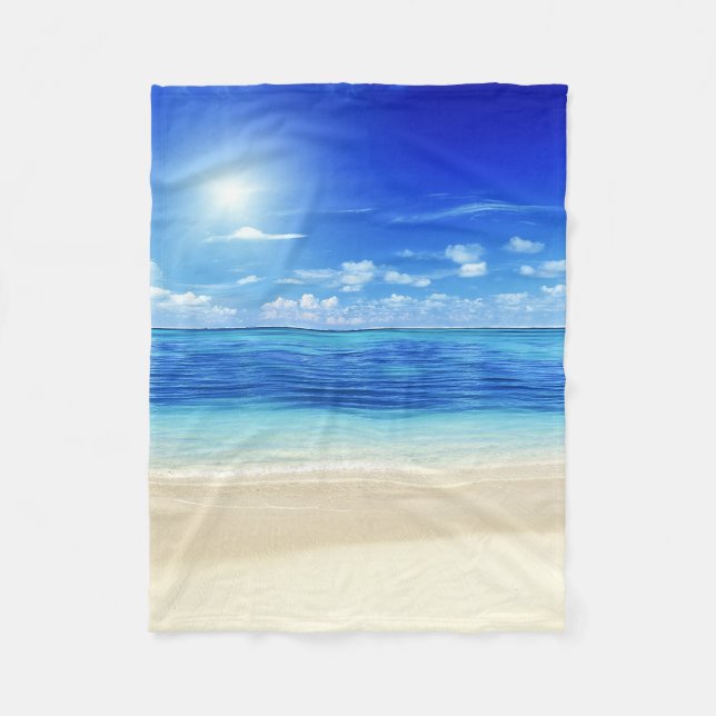 Caribbean Summer Dreamz Fleece Blanket (Front)