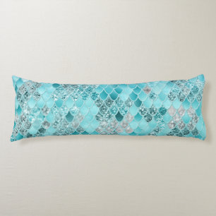 Caribbean Summer Mermaid Scales 1 Body Cushion