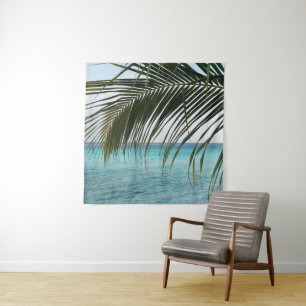 Caribbean Sunrise Ocean Palm 1 Tapestry