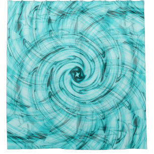 Caribbean swirl..... shower curtain