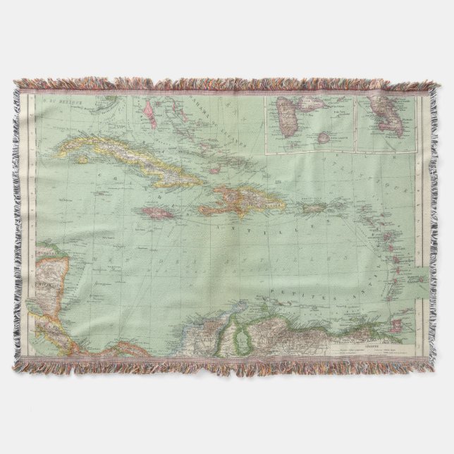 Caribbean Throw Blanket (Front)