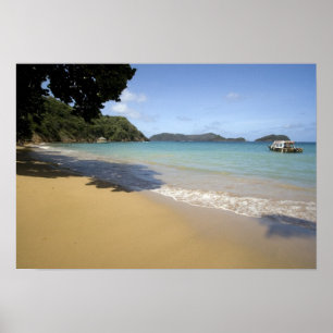 Caribbean - Tobago - Beach along Atlantic Poster