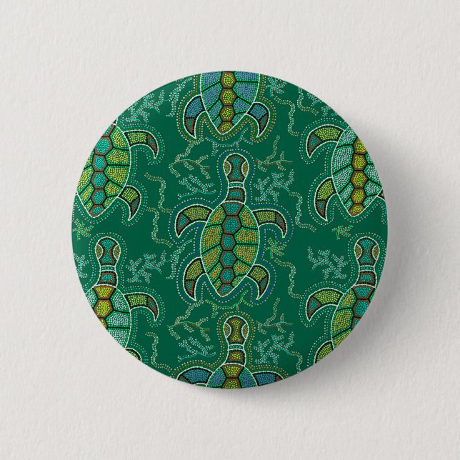 Caribbean Tortuga 6 Cm Round Badge (Front)