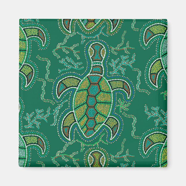 Caribbean Tortuga Magnet (Front)