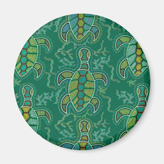 Caribbean Tortuga Magnet (Front)